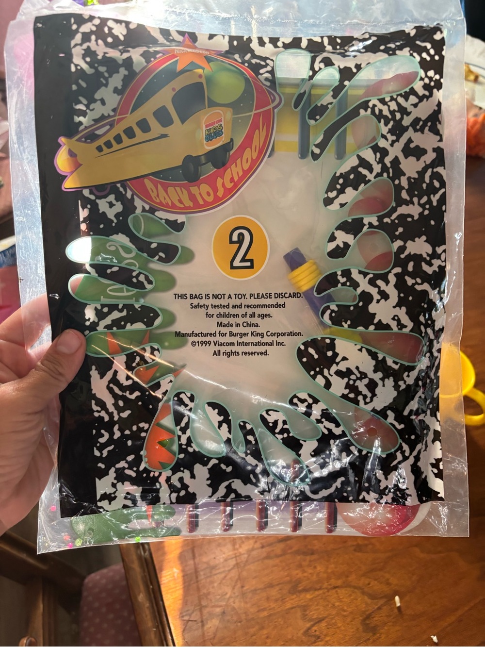Nickelodeon BK Toy 1999 drawing pad